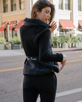 Knitted puffer Jacket (Black)