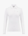 Lace Collar Windproof T-shirt -White