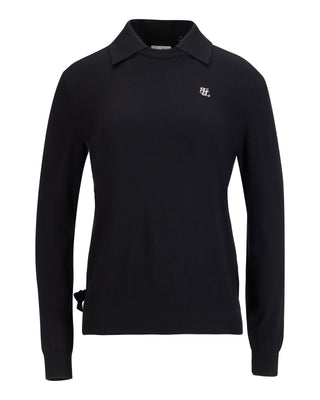 Fair Liar Detachable Collar Ribbon knit (Black)