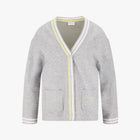 Loose Fit Pocket Cardigan (Grey)