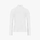 Pleats Turtle-neck Tshirt (Ivory)