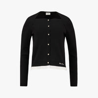 Lace Crop Cardigan (Black)