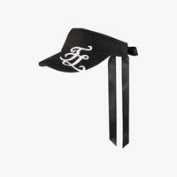 Bouclé Logo Ribbon Visor (Black)