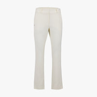 Pearl-Accented Semi-Bootcut Pants (Ivory)