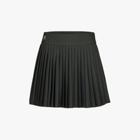 Pique Back Logo Pleated Skirt (Khaki)