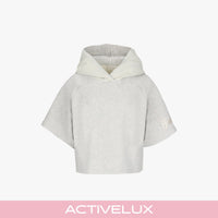 Hooded Cropped T-Shirt (Grey)