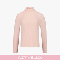 Basic Brushed Turtleneck T-Shirt (Pink)