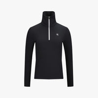 Half Zip-Up T-Shirt (Black)