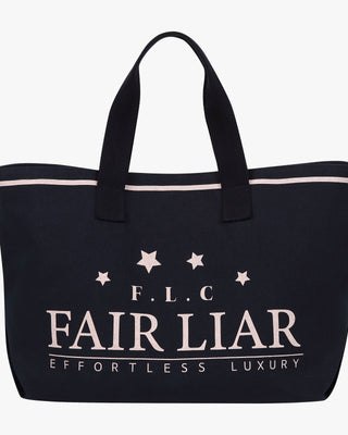 Star Canvas Tote Bag (Navy)
