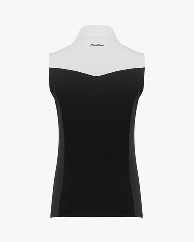 Color block sleeveless top - Black