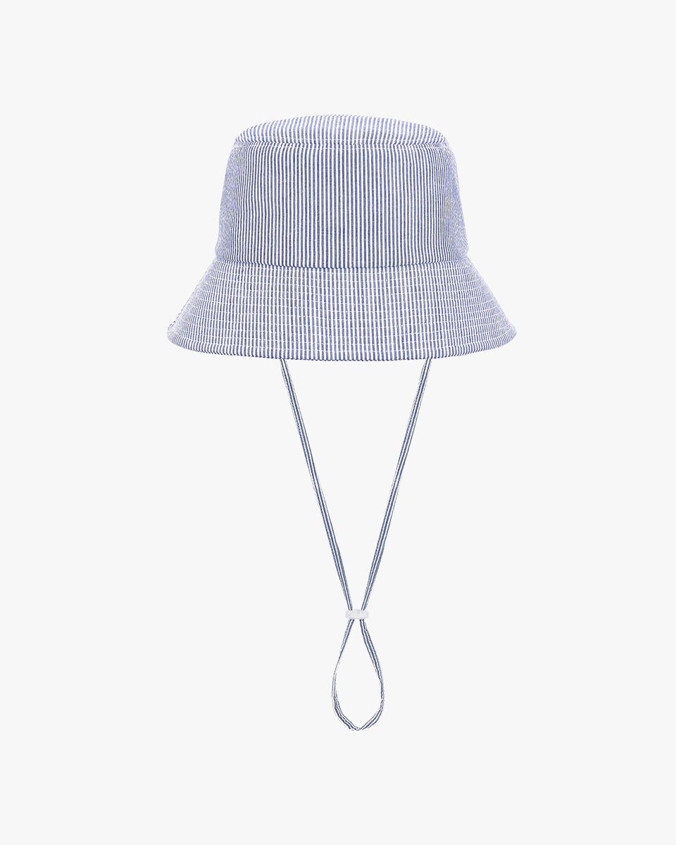 IVE レイ 着用[FUN FROM FUN] Scarf Bucket Hat Seersucker bucket hat - Light Blue – Fairliar USA