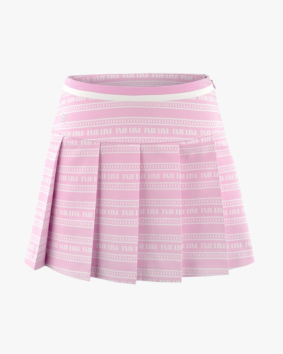 【BONNAE】 Embroidered pleated skirt ♥Pink Amazon.com: TaoZiPeach Women Pleated Skirt Buttons Decorated