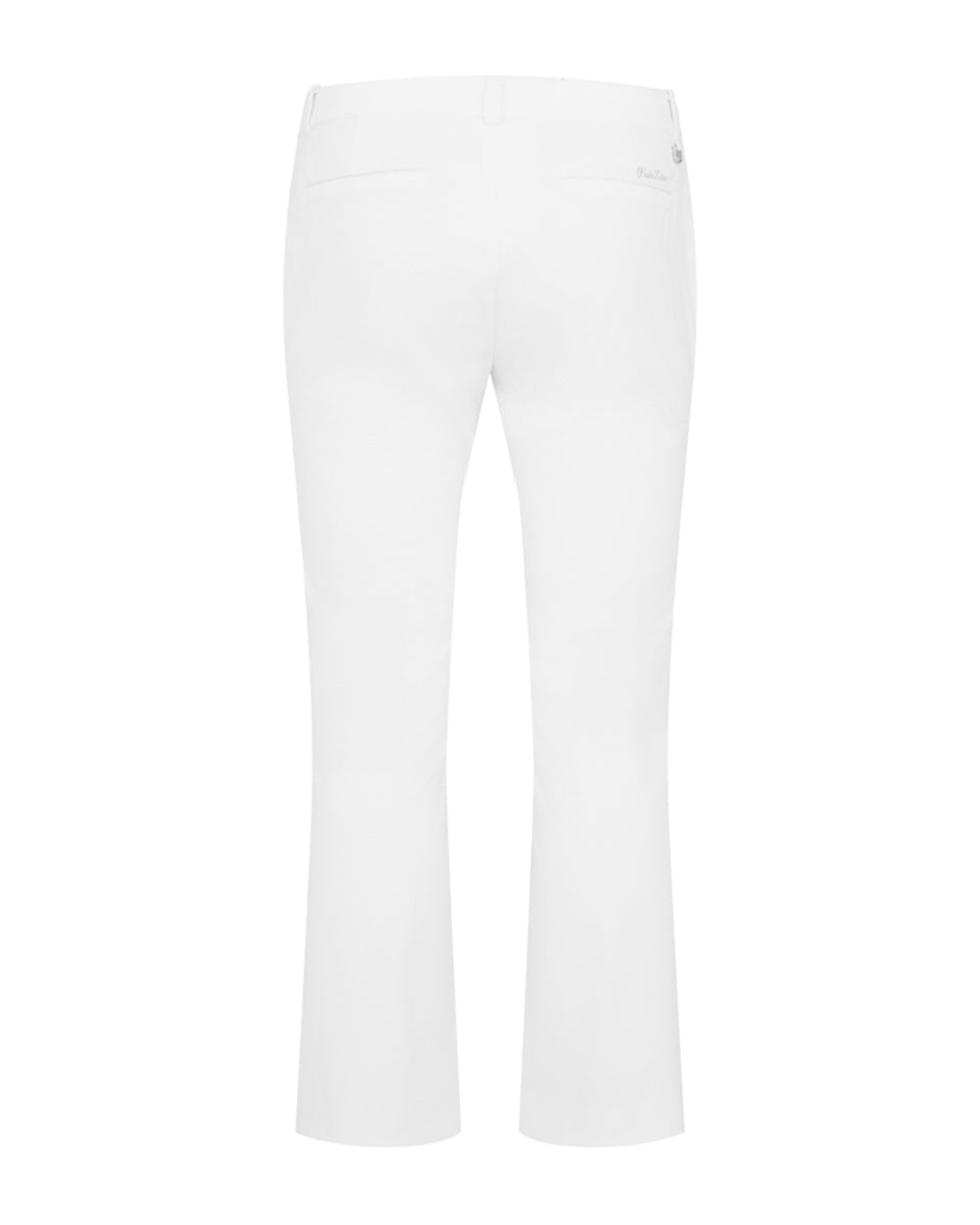 Ribbon pocket bootcut pants - White – Fairliar USA