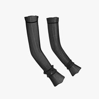 Pleated Ribbon Armsleeve (Black)