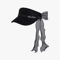 Organza Ribbon Mesh Visor (Black)
