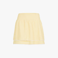 Seersucker Smoke Band Skirt (Yellow)