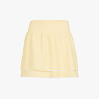 Seersucker Smoke Band Skirt (Yellow)