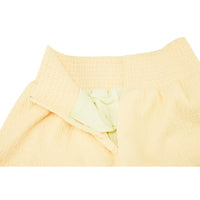Seersucker Smoke Band Skirt (Yellow)