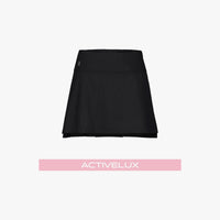 Rib Back Pleated Skirt (Black)