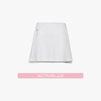 Rib Back Pleated Skirt (White)