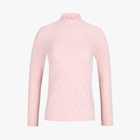 Logo Jacquard See-through T-shirt (Coral)