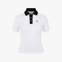 Lace Contrast T-Shirt (White)