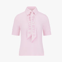 Lettering Scarf Set T-shirt (Pink)