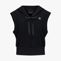 Waffle Sailor Vest (Black)