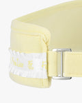 Frill-embellished visor - Yellow