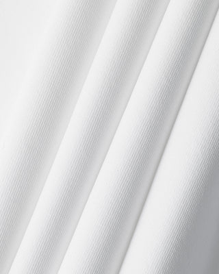 Double Collar Long Sleeve T Shirt (White)