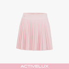 Pique pleated skirt (Pink)