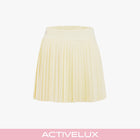 Pique pleated skirt (Yellow)