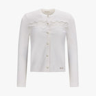 Lace Scallop Cardigan (White)