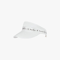 Logo Tape With Pearl Visor (White)