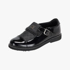 Quilted Buckle Loafers (Black)