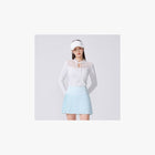 Crochet Flare Pleated Skirt (Mint)
