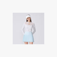 Crochet Flare Pleated Skirt (Mint)