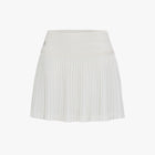 Lace Flare Pleated Skirt (White)