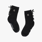 Tulle Frill Ankle Socks (Black)
