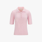 Ribbed Quarter Sleeve Knit (Coral)