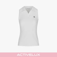 Lucé Halter Sleeveless T-Shirt (White)