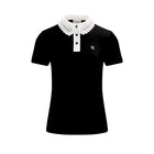 Eyelet Lace Collar T-shirt (Black)