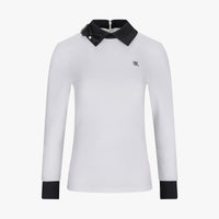 Ribbon Point Longsleeve T-shirt (White)