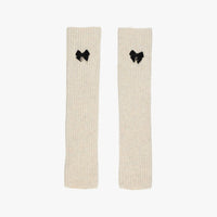 Ribbon Knit Leg Warmer (Cream)