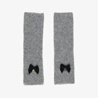 Ribbon Knit Arm Warmer (Charcoal Grey)