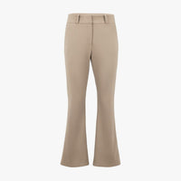 Back Logo Wide Boot-Cut (Beige)