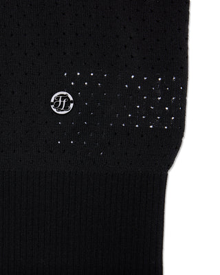 Scassi Collar ZipUp Cardigan (Black)