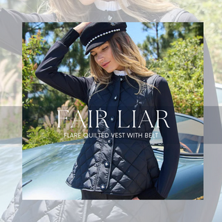 NEW IN: The Flare Quilted Vest With Belt