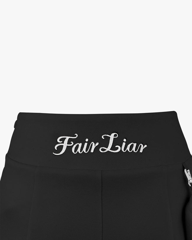 Ball Pocket Flare Skirt - Black