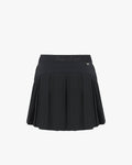 Back pleated skirt - Black